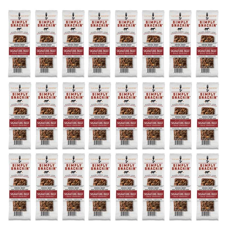 Simply Snackin' Beef Protein Snack - Signature Beef BOLD Original - High-quality Meat Snack by Simply Snackin' at 