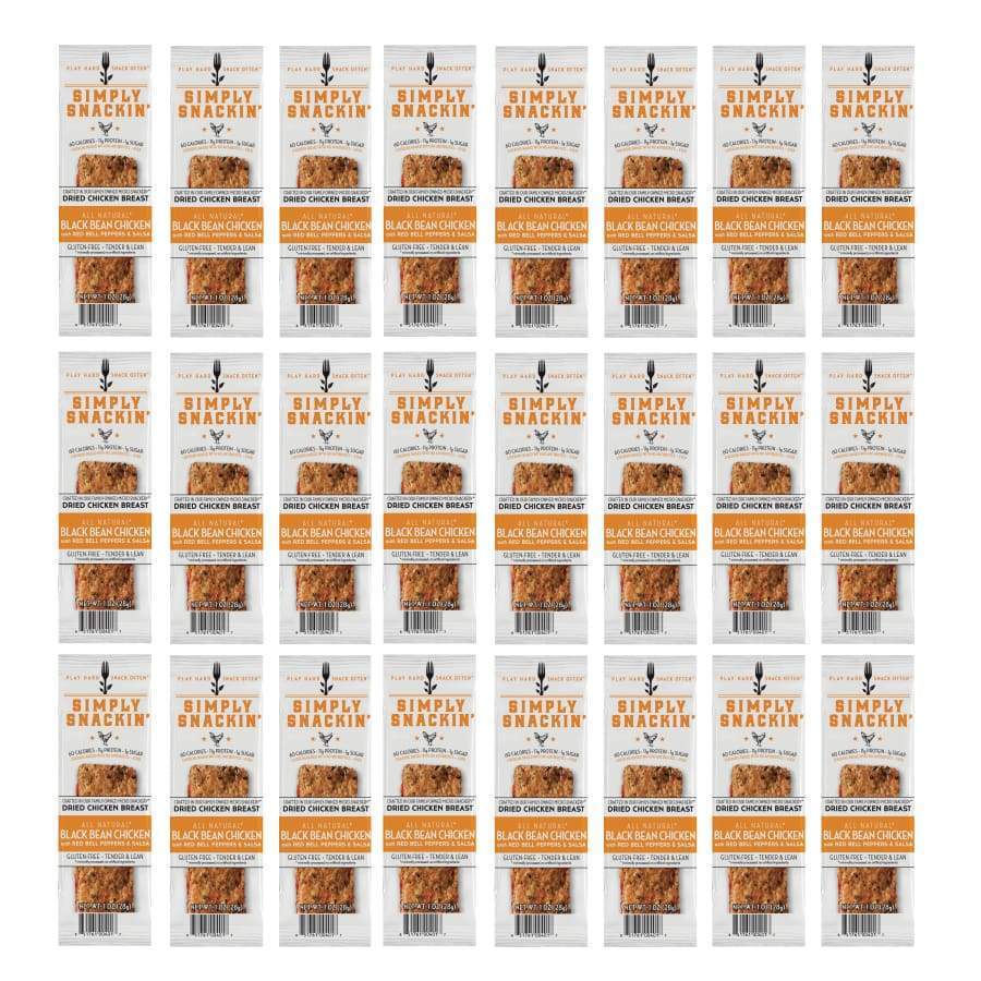 Simply Snackin' Chicken Protein Snack - Chicken Breast with Black Bean Salsa - High-quality Meat Snack by Simply Snackin' at BariatricPal Store