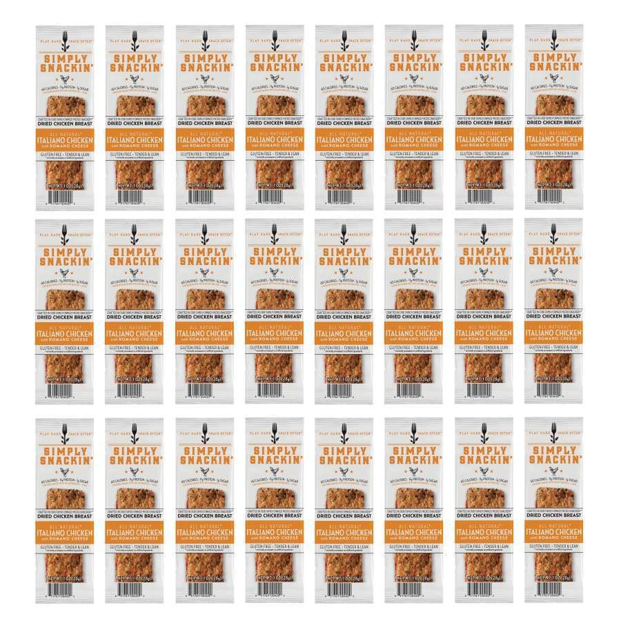 Simply Snackin' Chicken Protein Snack - Italiano Chicken with Romano - High-quality Meat Snack by Simply Snackin' at BariatricPal Store