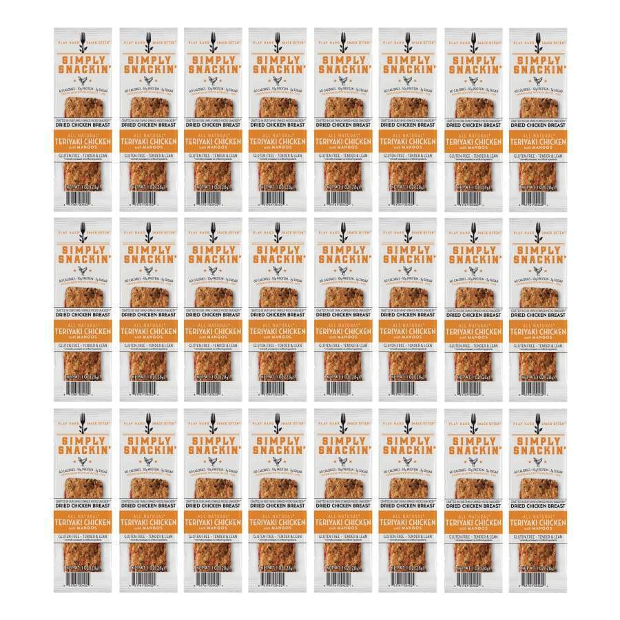 Simply Snackin' Chicken Protein Snack - Teriyaki Chicken Breast with Mangos - High-quality Meat Snack by Simply Snackin' at BariatricPal Store
