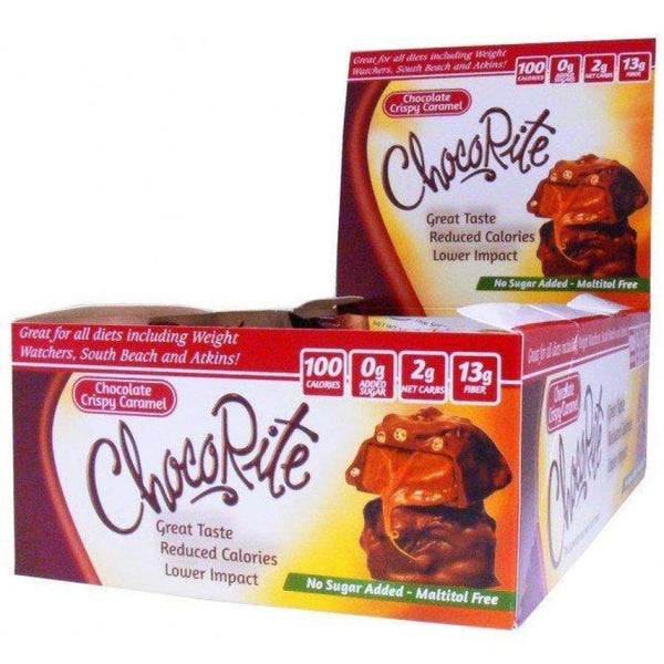 Sugar-Free Chocolate Crispy Caramel Clusters by ChocoRite - 16/Box - High-quality Candies by HealthSmart at 
