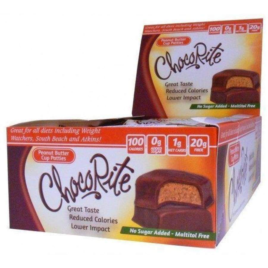 Sugar-Free Peanut Butter Cup Patties by ChocoRite - 16/Box - High-quality Candies by HealthSmart at BariatricPal Store