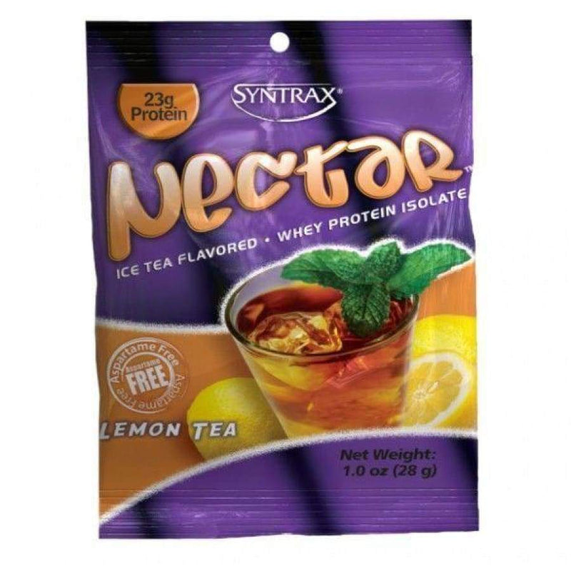 Syntrax Nectar Protein Powder Grab N' Go Box - Lemon Tea (12 Servings) - High-quality Single Serve Protein Packets by Syntrax at 