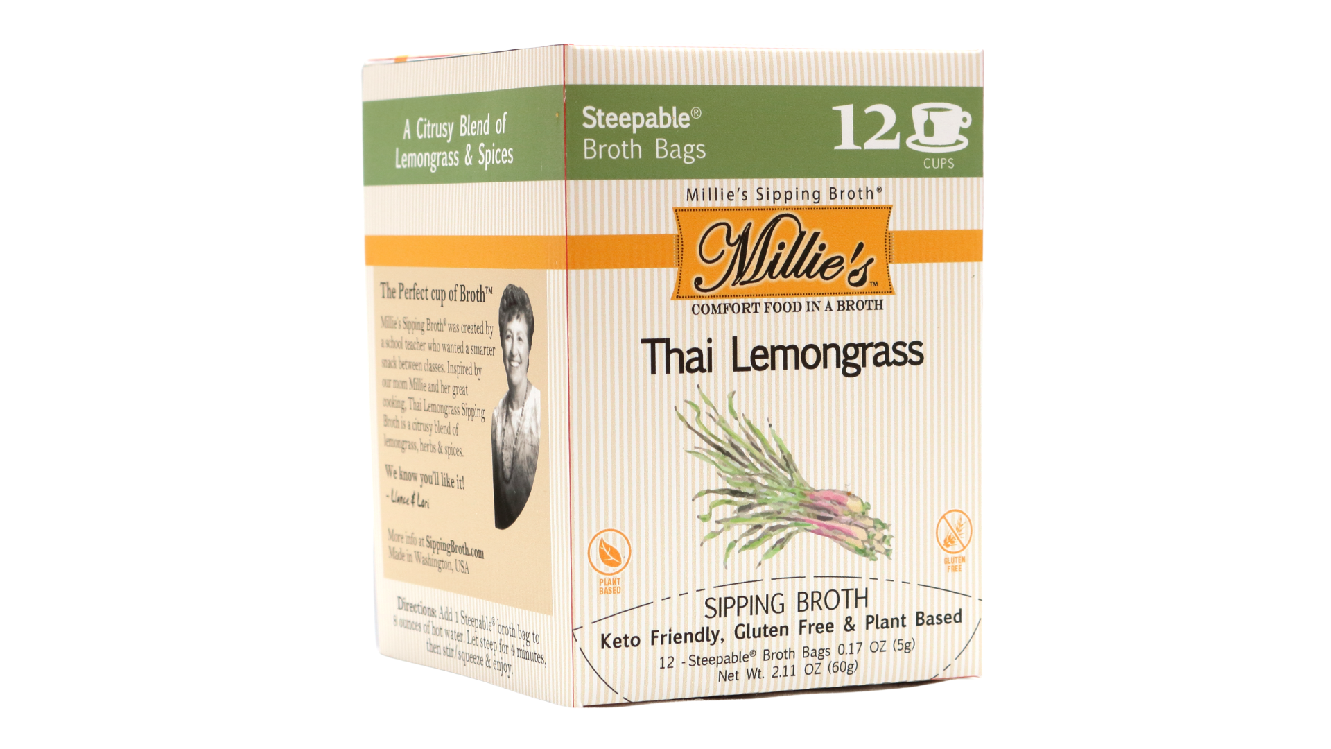 Millie's Sipping Broth - Thai Lemongrass - High-quality Broth by Millie's at BariatricPal Store