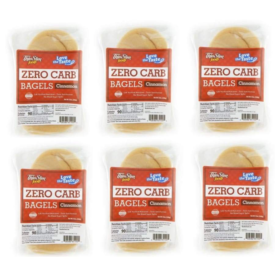 ThinSlim Foods Zero Carb Protein Bagels - Cinnamon - High-quality Protein Bagels by ThinSlim Foods at 
