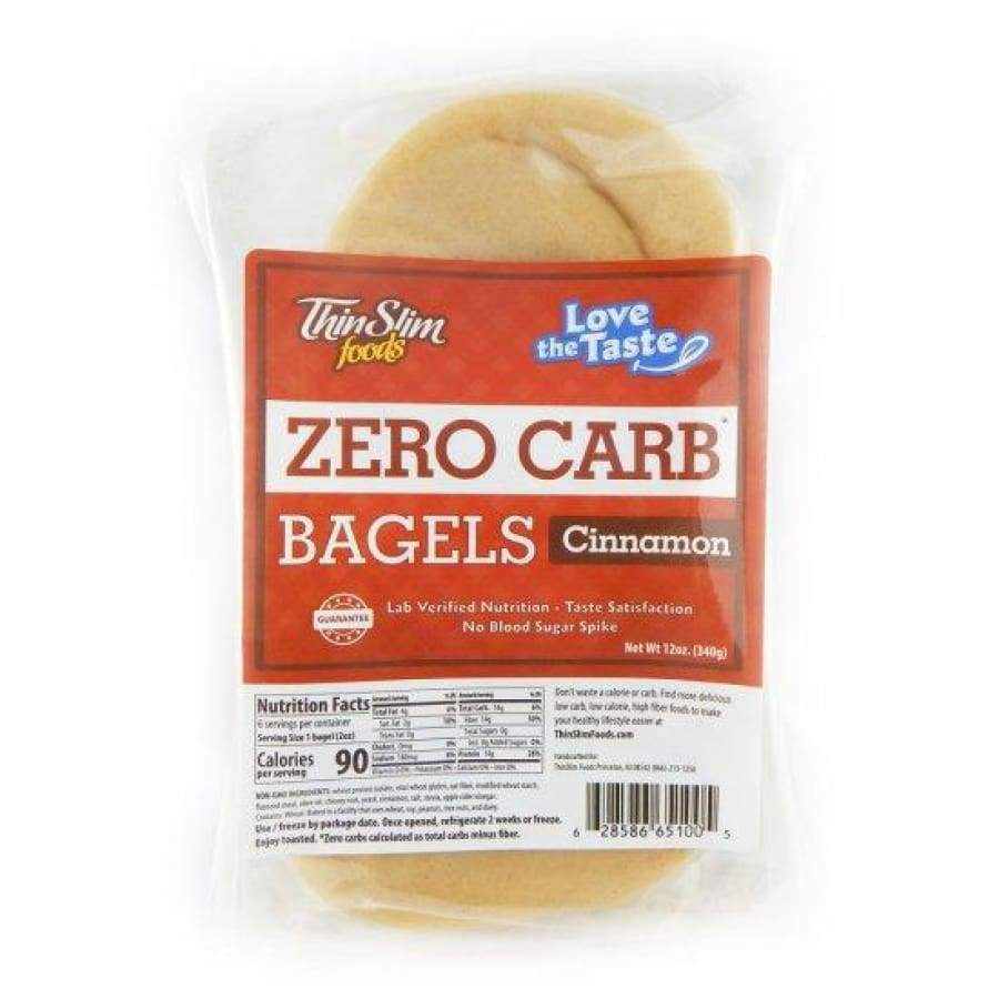 ThinSlim Foods Zero Carb Protein Bagels - Cinnamon - High-quality Protein Bagels by ThinSlim Foods at 