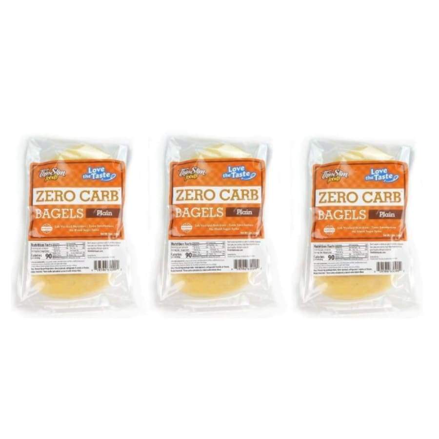 ThinSlim Foods Zero Carb Protein Bagels - Plain - High-quality Protein Bagels by ThinSlim Foods at BariatricPal Store