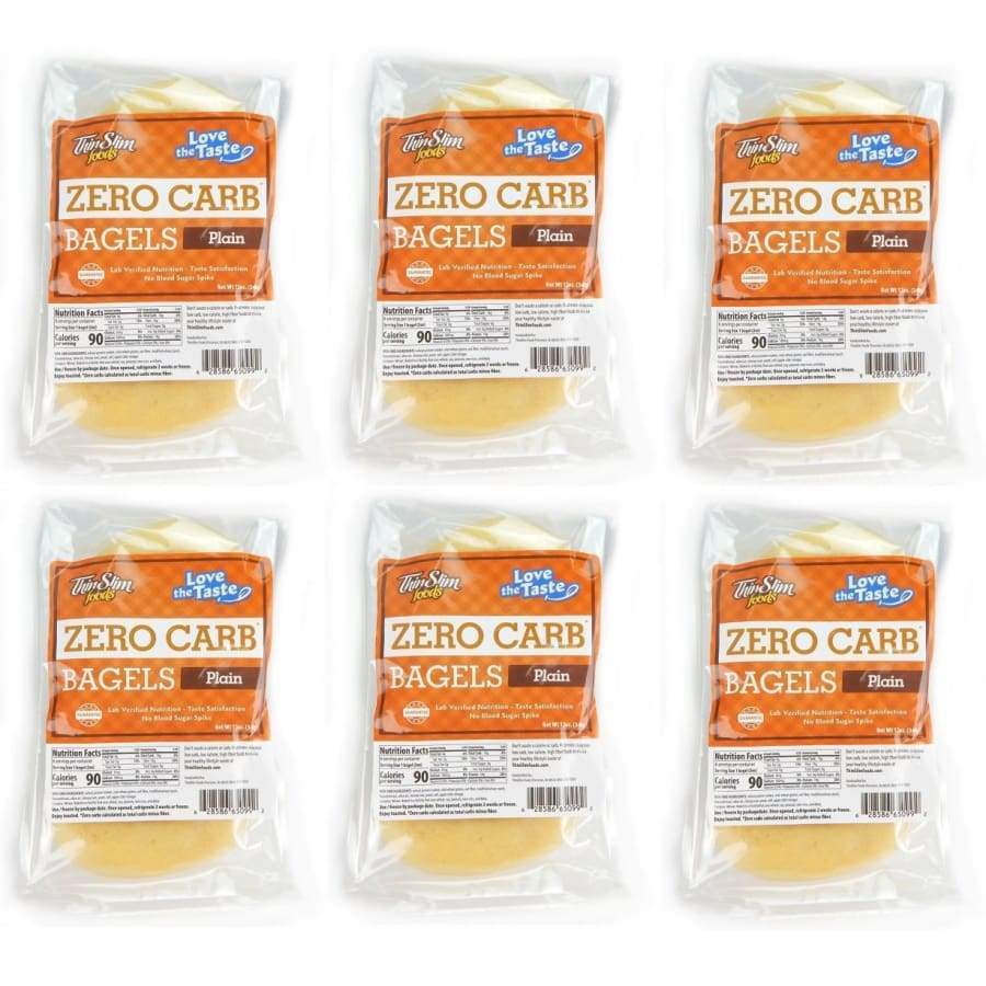 ThinSlim Foods Zero Carb Protein Bagels - Plain - High-quality Protein Bagels by ThinSlim Foods at BariatricPal Store
