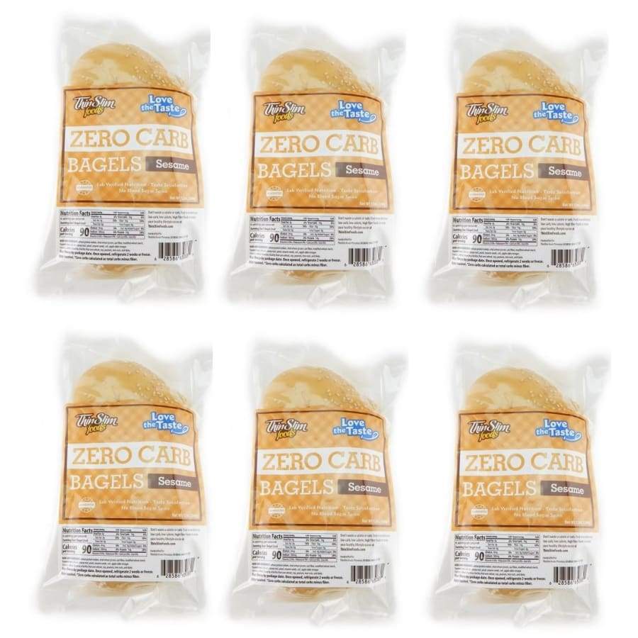 ThinSlim Foods Zero Carb Protein Bagels - Sesame - High-quality Protein Bagels by ThinSlim Foods at BariatricPal Store