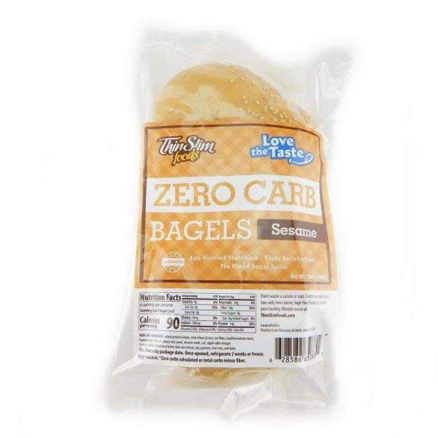ThinSlim Foods Zero Carb Protein Bagels - Sesame - High-quality Protein Bagels by ThinSlim Foods at BariatricPal Store