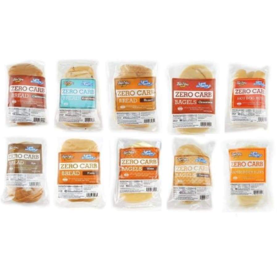 ThinSlim Foods Zero Carb Protein Bread, Protein Bagels & Protein Buns - Jumbo Variety Pack - High-quality Protein Bread by ThinSlim Foods at BariatricPal Store