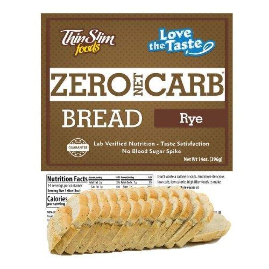 ThinSlim Foods Zero Carb High Protein Bread - Rye - High-quality Protein Bread by ThinSlim Foods at BariatricPal Store