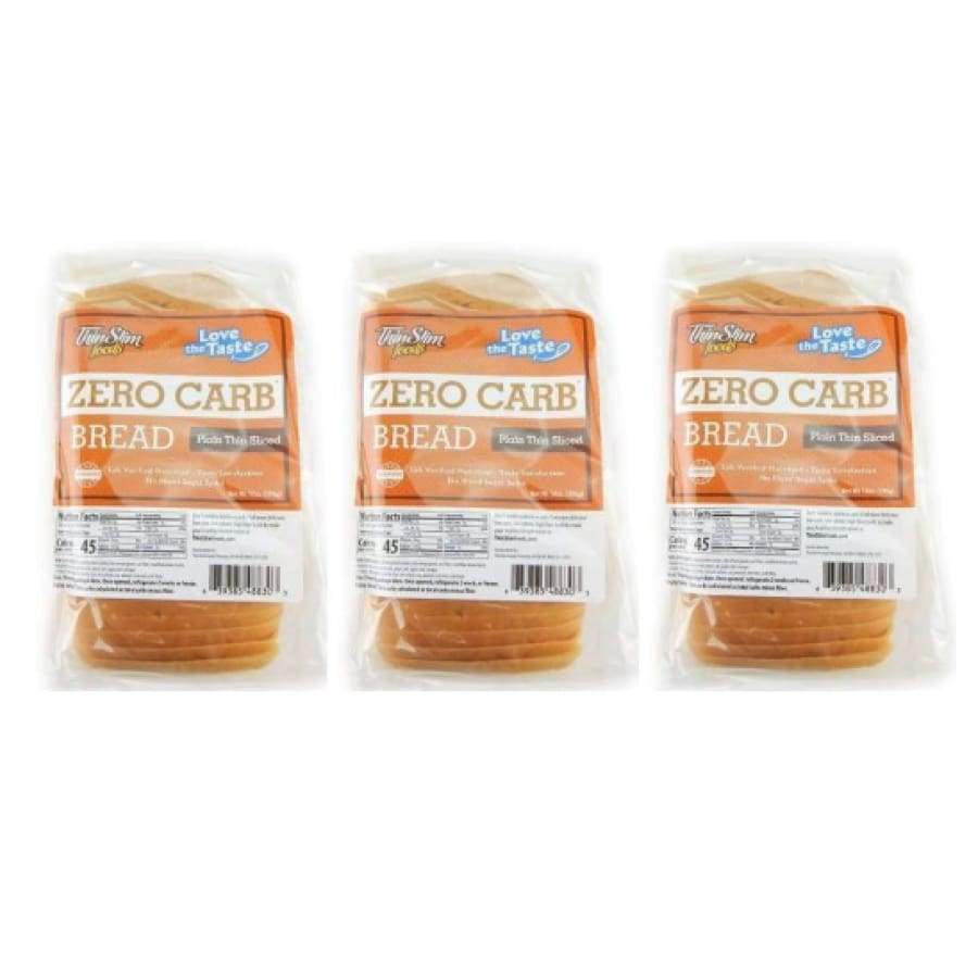 ThinSlim Foods Zero Carb Protein Bread - "Thin Sliced" Plain - High-quality Protein Bread by ThinSlim Foods at BariatricPal Store