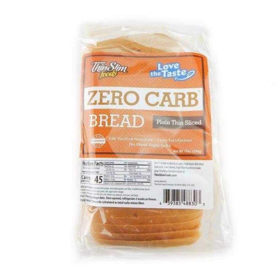 ThinSlim Foods Zero Carb Protein Bread - "Thin Sliced" Plain - High-quality Protein Bread by ThinSlim Foods at BariatricPal Store
