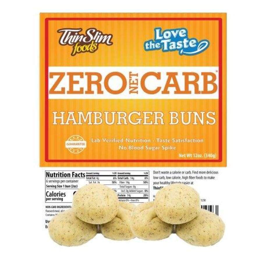 ThinSlim Foods Zero Carb Protein Hamburger Buns - High-quality Protein Buns by ThinSlim Foods at 