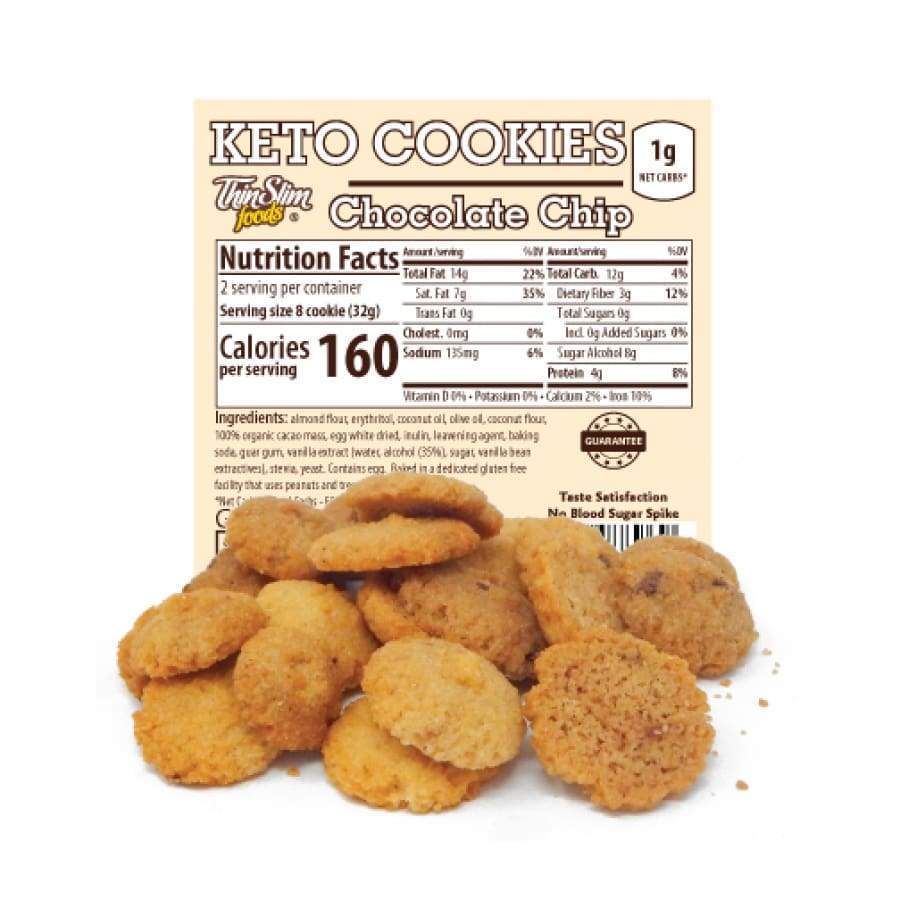 ThinSlim Foods CooKETOs - Chocolate Chip - High-quality Keto Cookies by ThinSlim Foods at BariatricPal Store