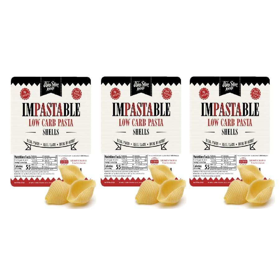 ThinSlim Foods Impastable Low Carb Pasta - Shells - High-quality Pasta by ThinSlim Foods at 