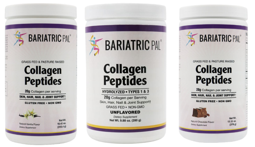 Collagen Peptides Powder (Hydrolyzed Type 1 & 3, Grass Fed) Skin, Hair, Nail & Joint Support by BariatricPal - Variety Pack - High-quality Collagen Powder by BariatricPal at BariatricPal Store