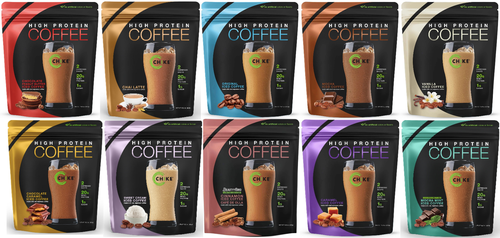Chike Nutrition High Protein Iced Coffee (16 oz Bags) - High-quality Protein Powder Tubs by Chike Nutrition at BariatricPal Store
