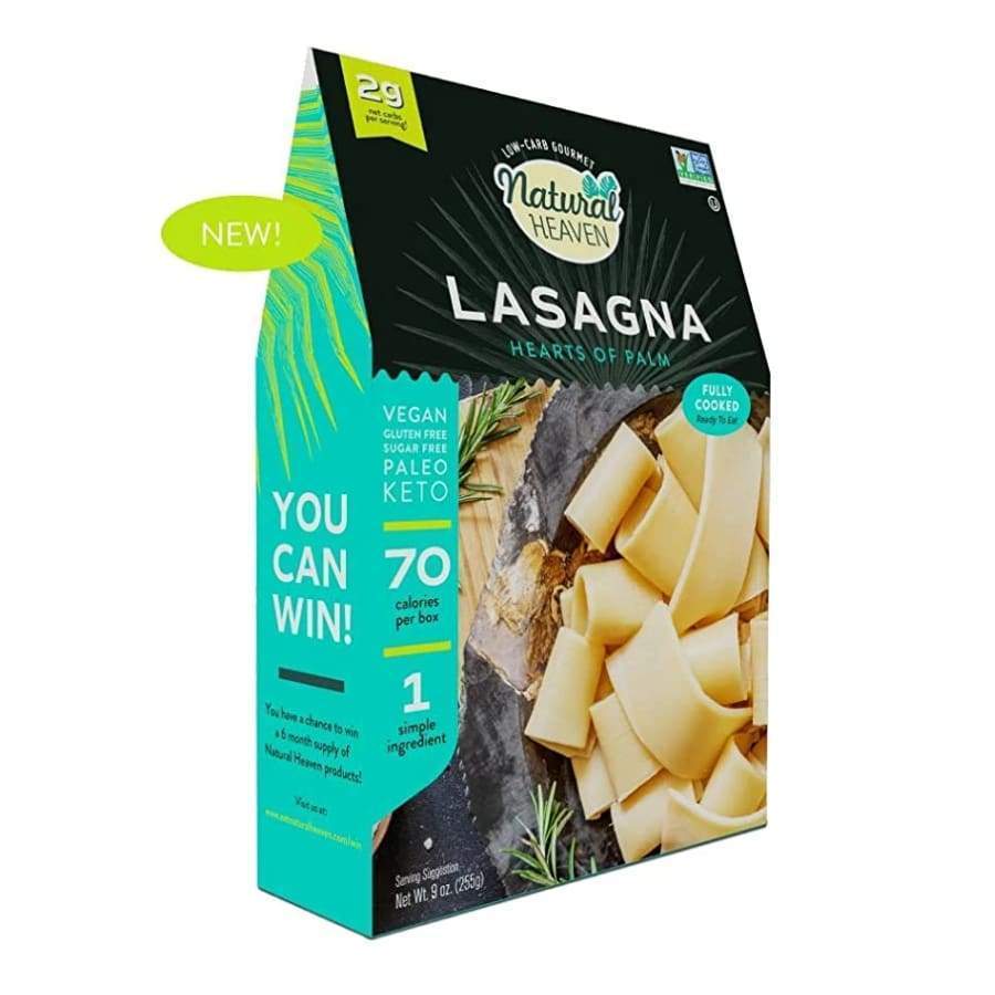 Veggie Pasta Hearts of Palm Noodles by Natural Heaven - Lasagna - High-quality Pasta by Natural Heaven at BariatricPal Store