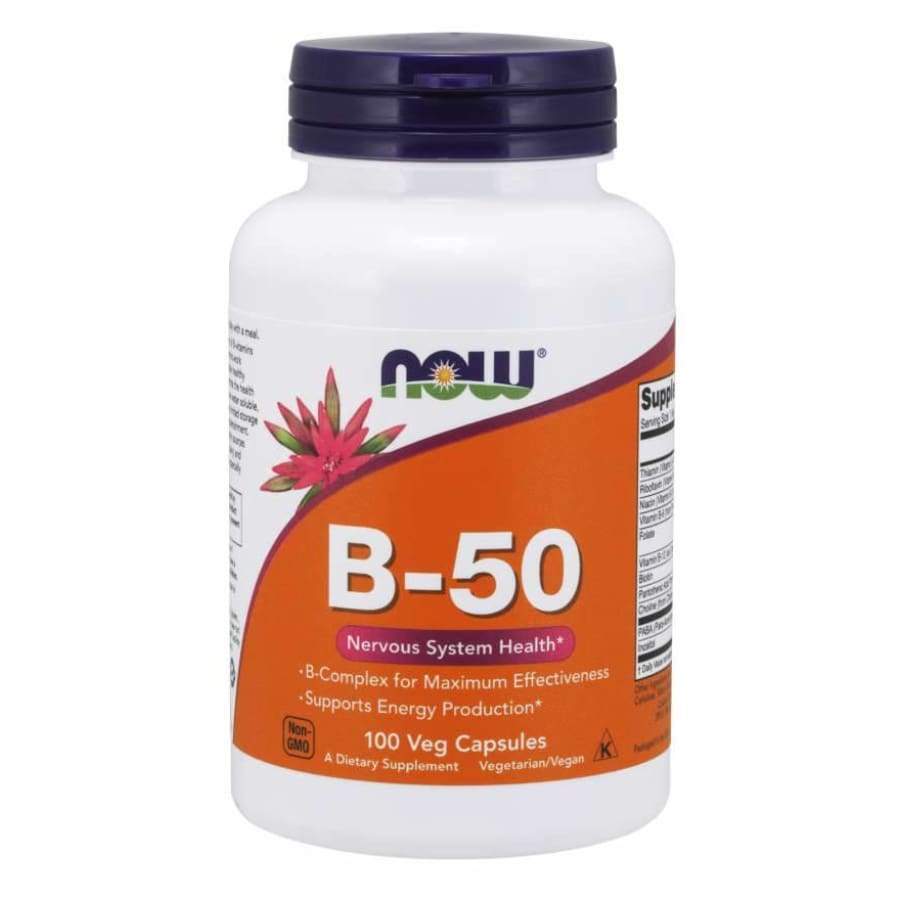 Vitamin B-50 Veg Capsules by NOW Foods - High-quality B Vitamins by NOW at BariatricPal Store