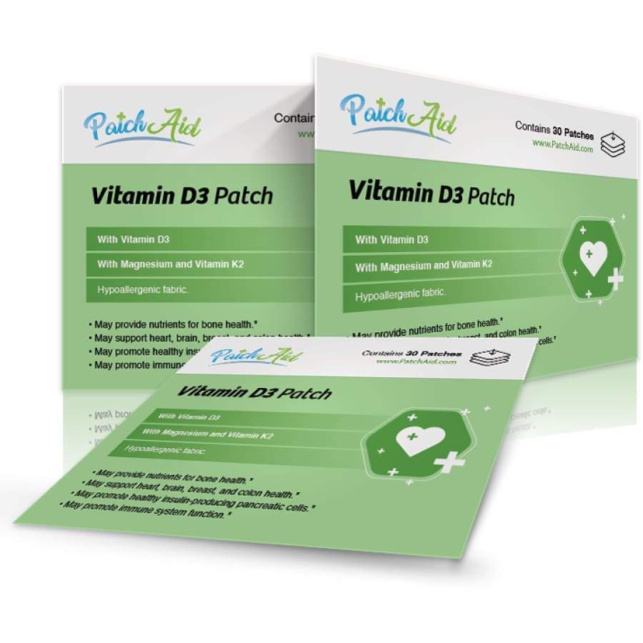 Vitamin D3 with K2 Vitamin Patch by PatchAid - High-quality Vitamin Patch by PatchAid at BariatricPal Store