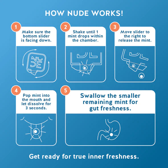 Breath & Gut Freshener Mint by NUDE - Variety Pack - High-quality Candies by NUDE at BariatricPal Store