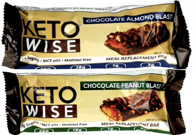 Keto Wise Meal Replacement Protein Bar - Variety Pack - High-quality Protein Bars by Keto Wise at BariatricPal Store
