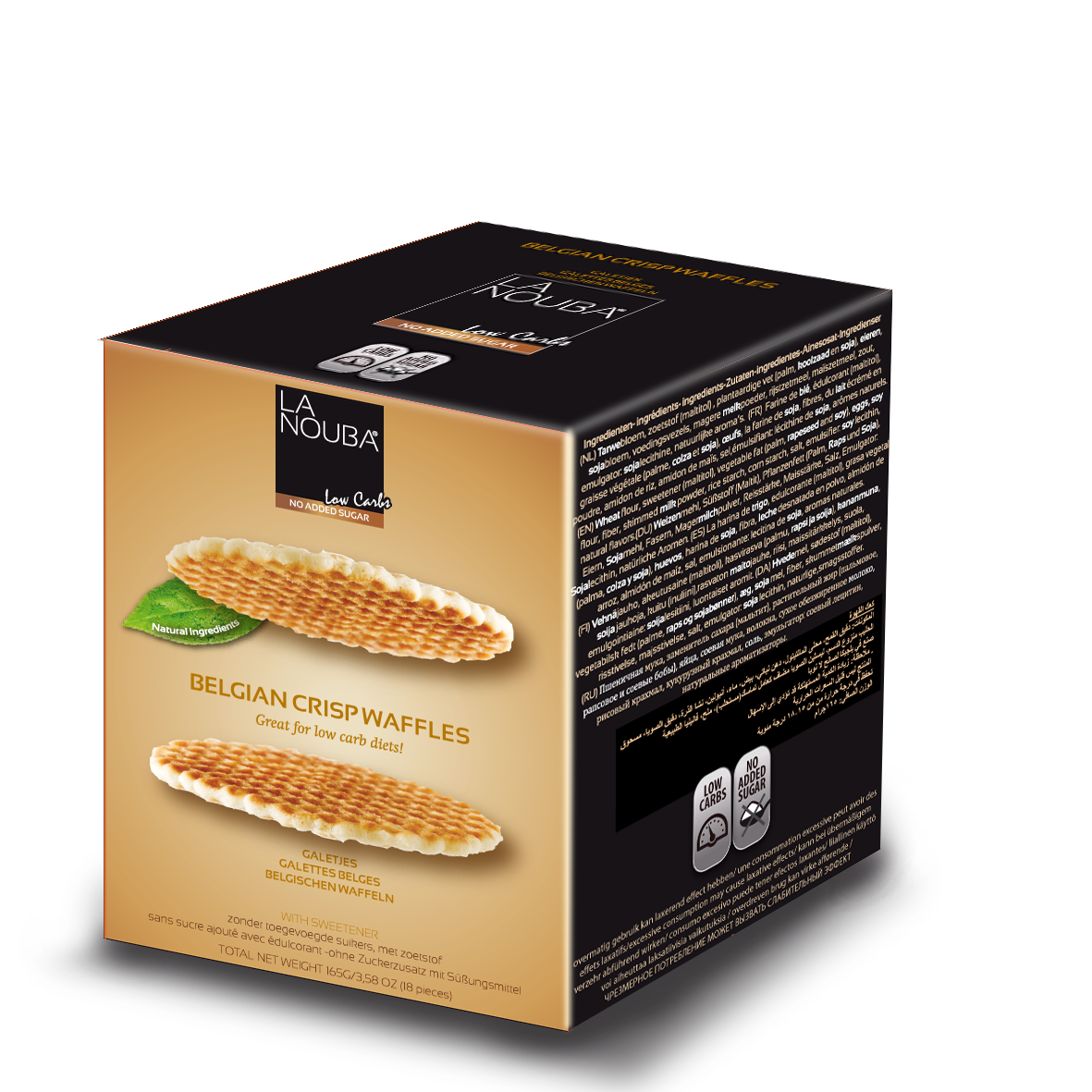 La Nouba Ready-To-Eat Low Carb Belgian Waffles - High-quality Cakes & Cookies by La Nouba at BariatricPal Store
