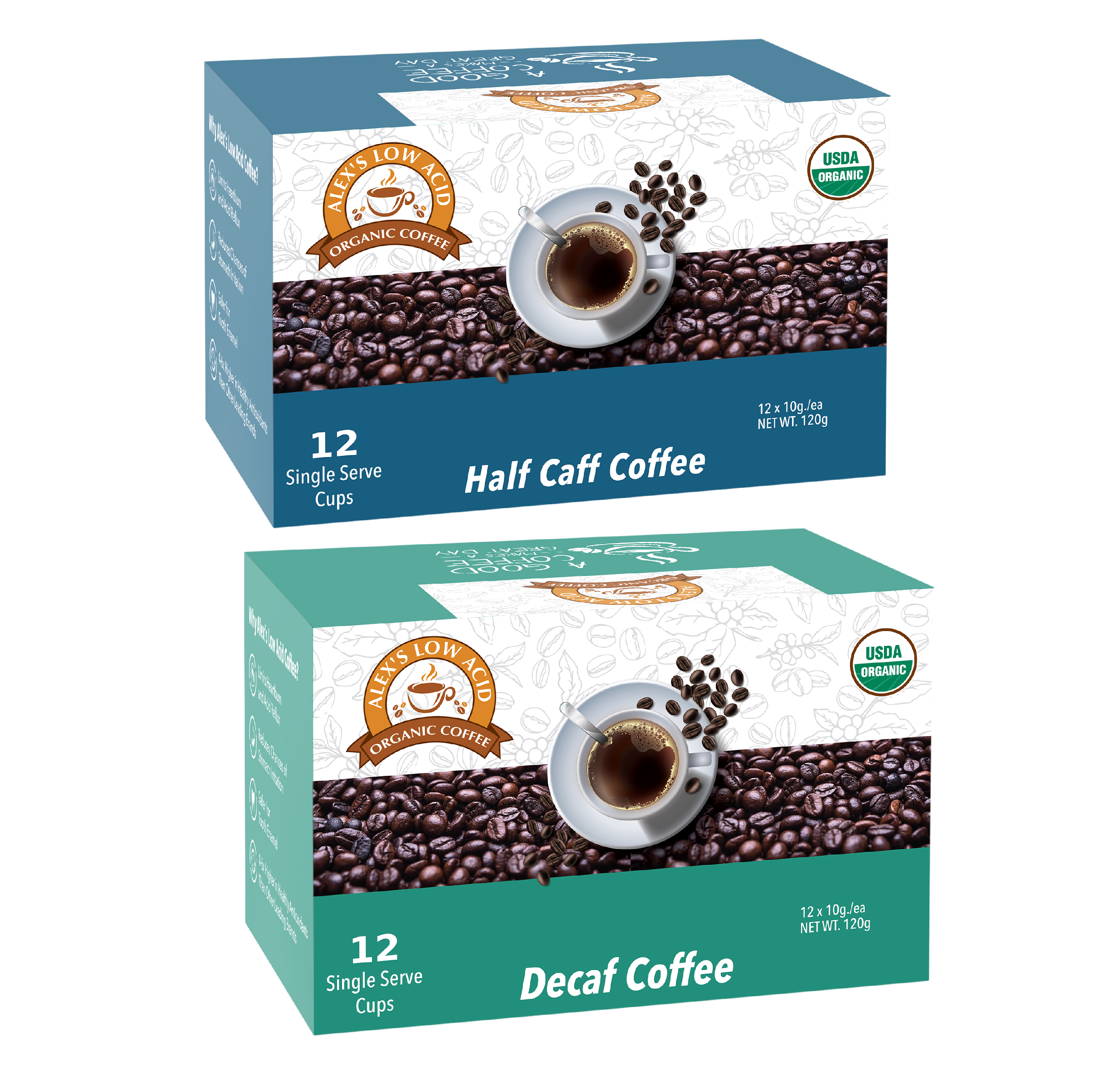 Alex's Low Acid Organic Coffee™ Wind Down K-Cup Variety Pack - High-quality Coffee by Alex's Low Acid Coffee at BariatricPal Store