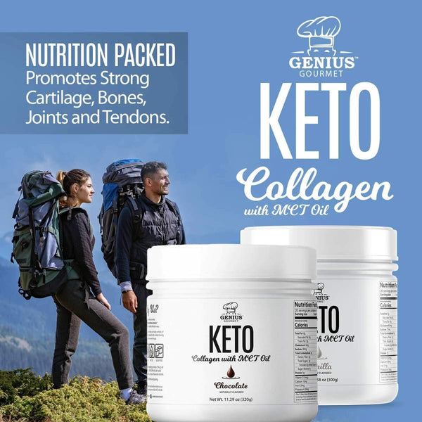 Genius Gourmet Keto Collagen Powder with MCT Oil