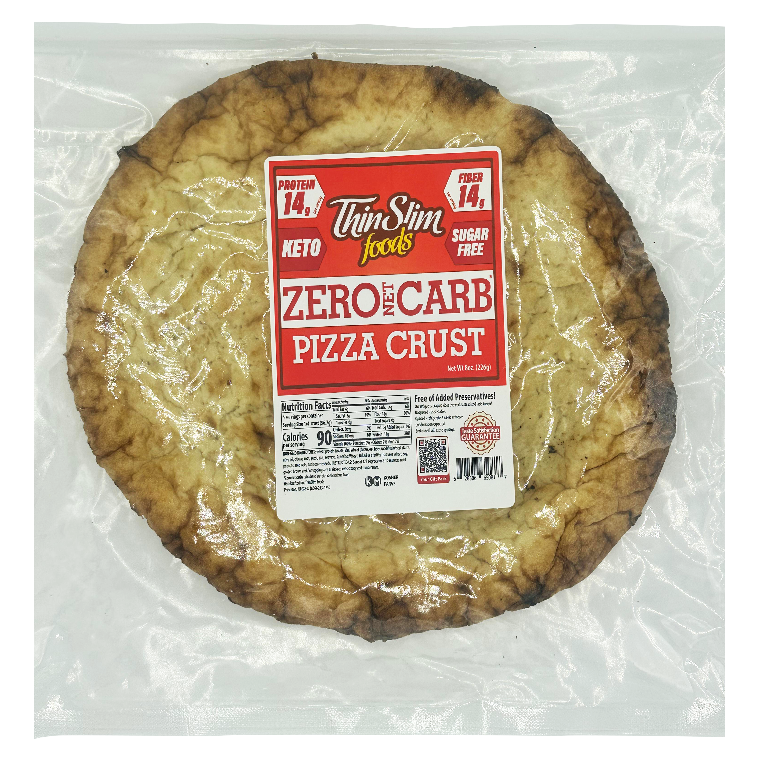 ThinSlim Foods Zero Net Carb Pizza Crust, 8oz Thick Crust