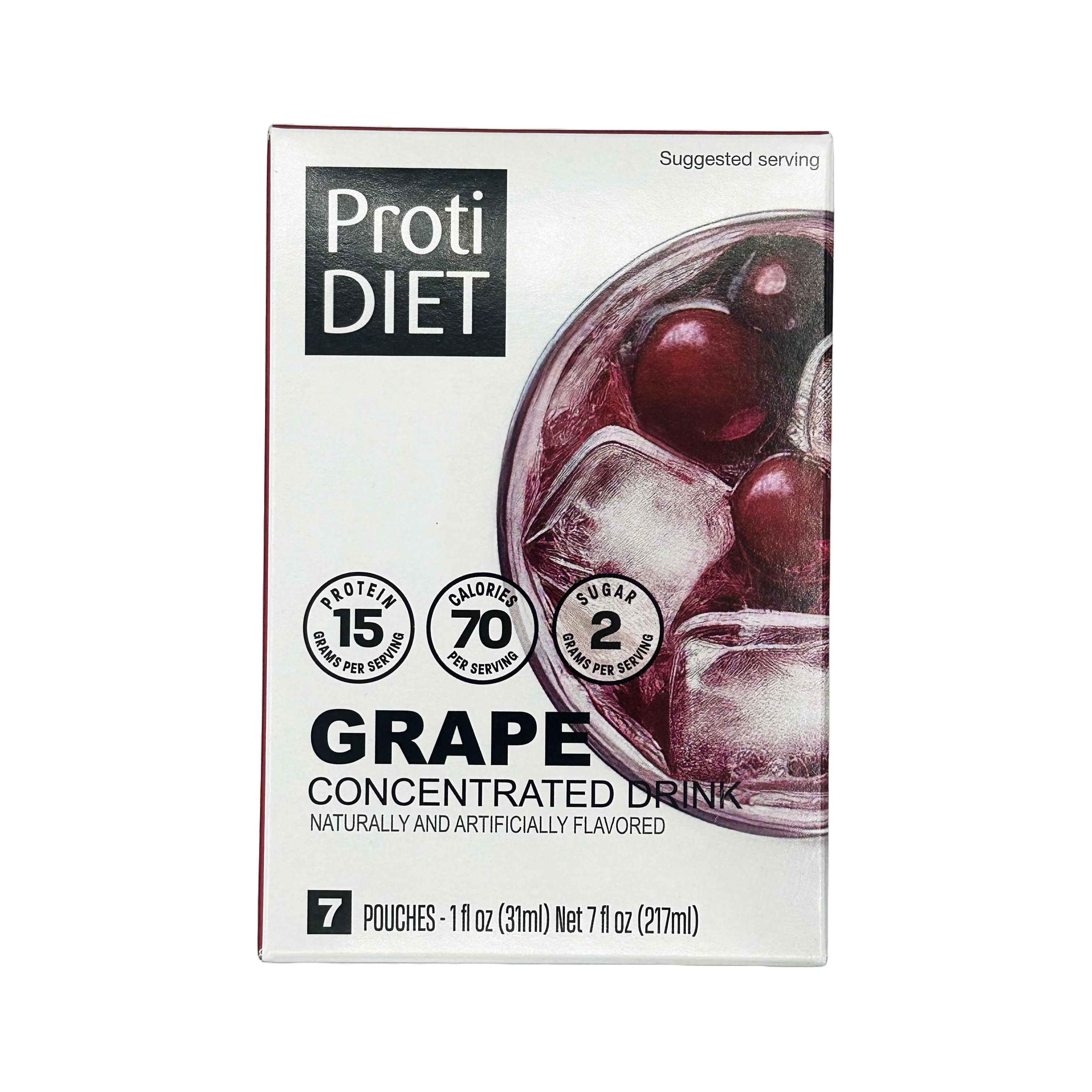 Proti Diet Concentrated Drink Mix, Grape, 7 Pouches