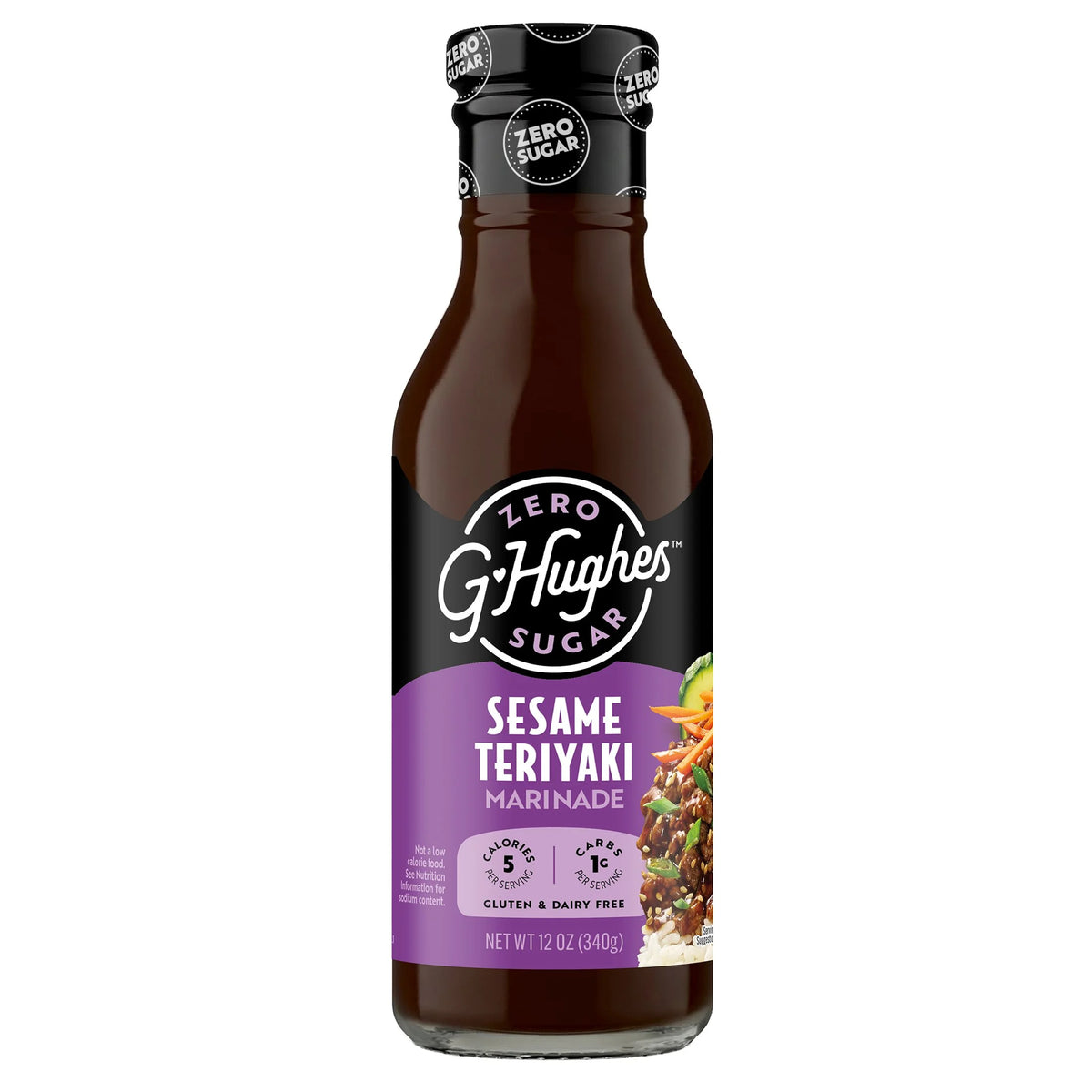 Marinade sans sucre G Hughes - Sésame Teriyaki (340 g)