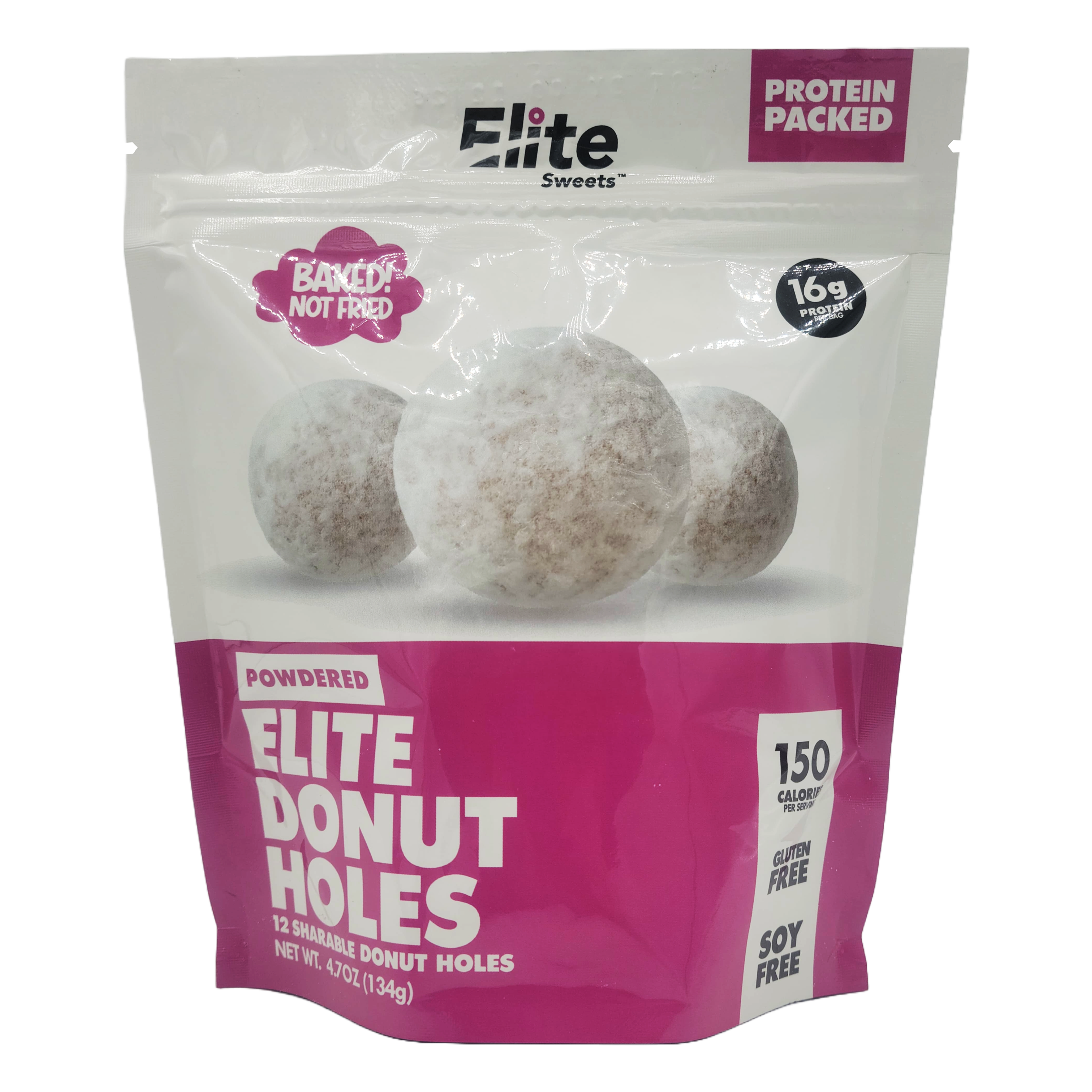 Elite Sweets High-Protein & Low-Carb Donut Holes - Powdered