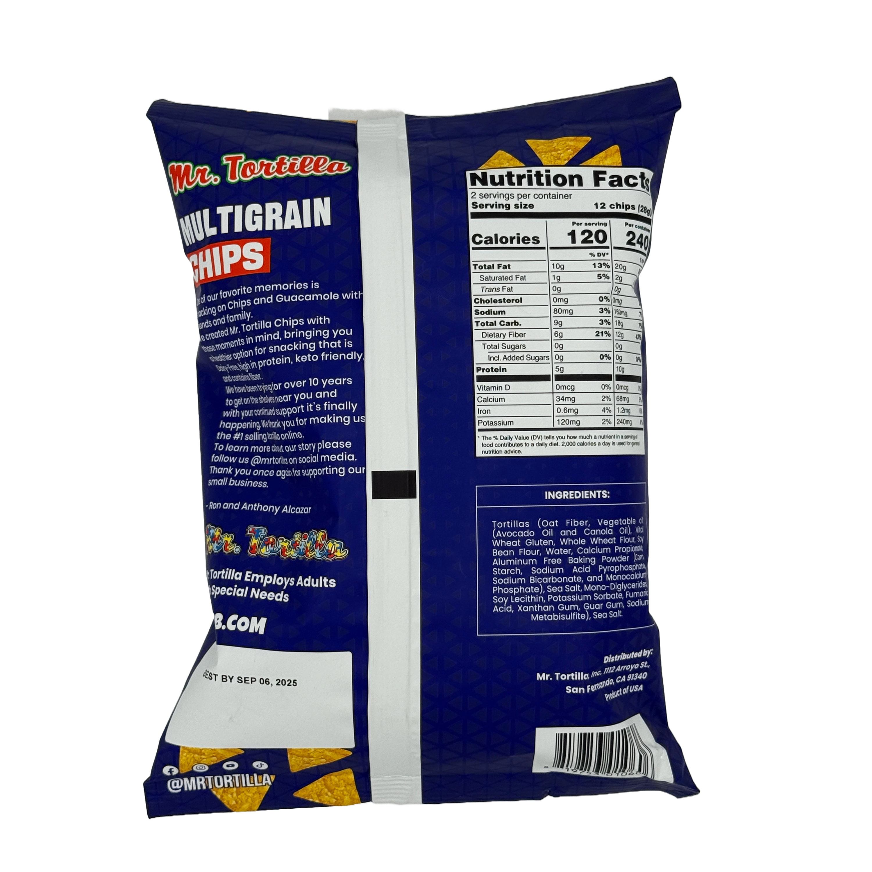 Mr Tortilla Low Carb Tortilla Chips