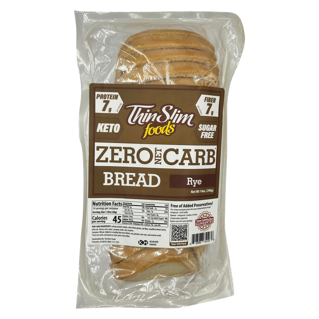 ThinSlim Foods Zero Carb High Protein Bread - Rye by ThinSlim