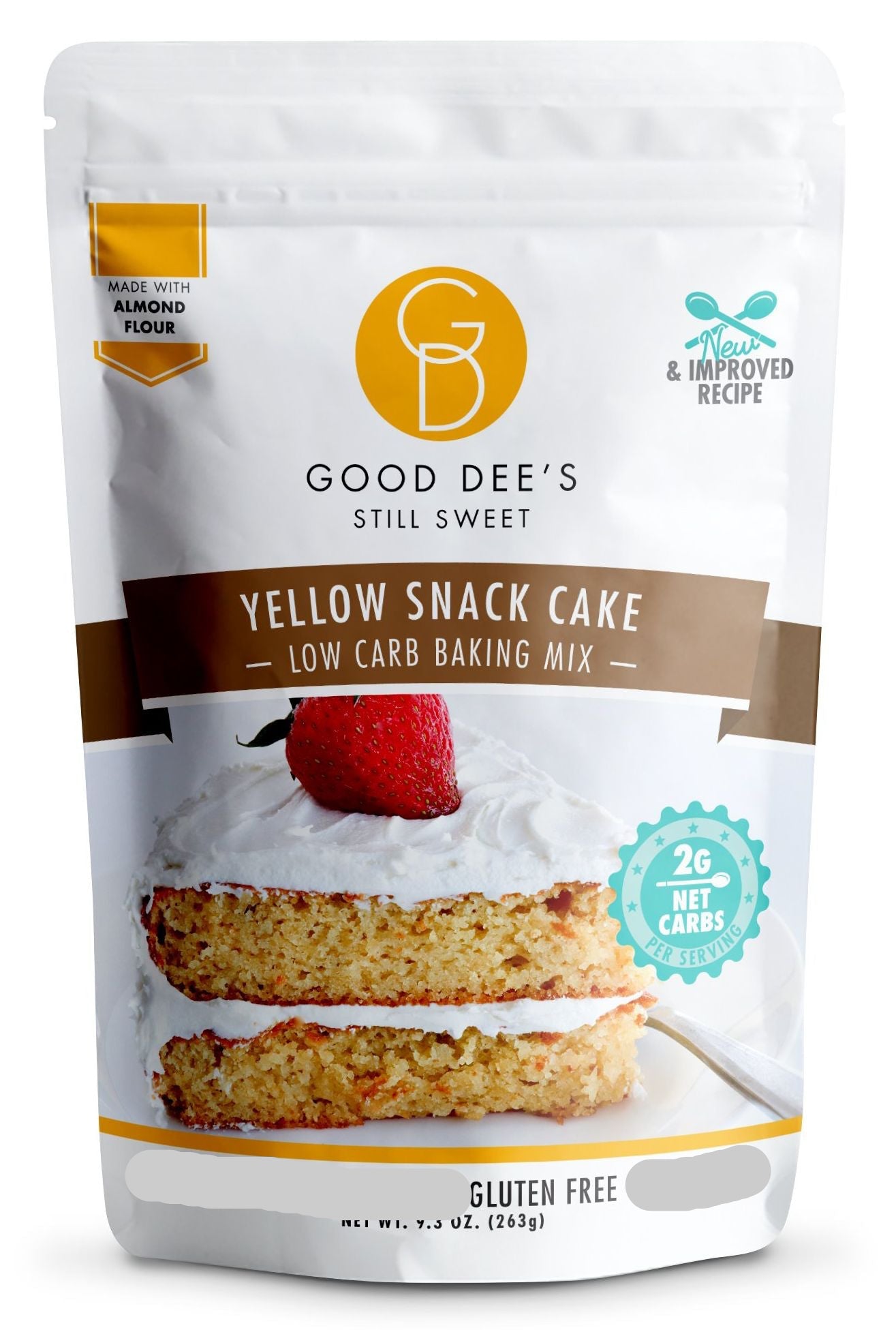 Good Dee’s Sugar-Free Low-Carb Yellow Snack Cake Baking Mix