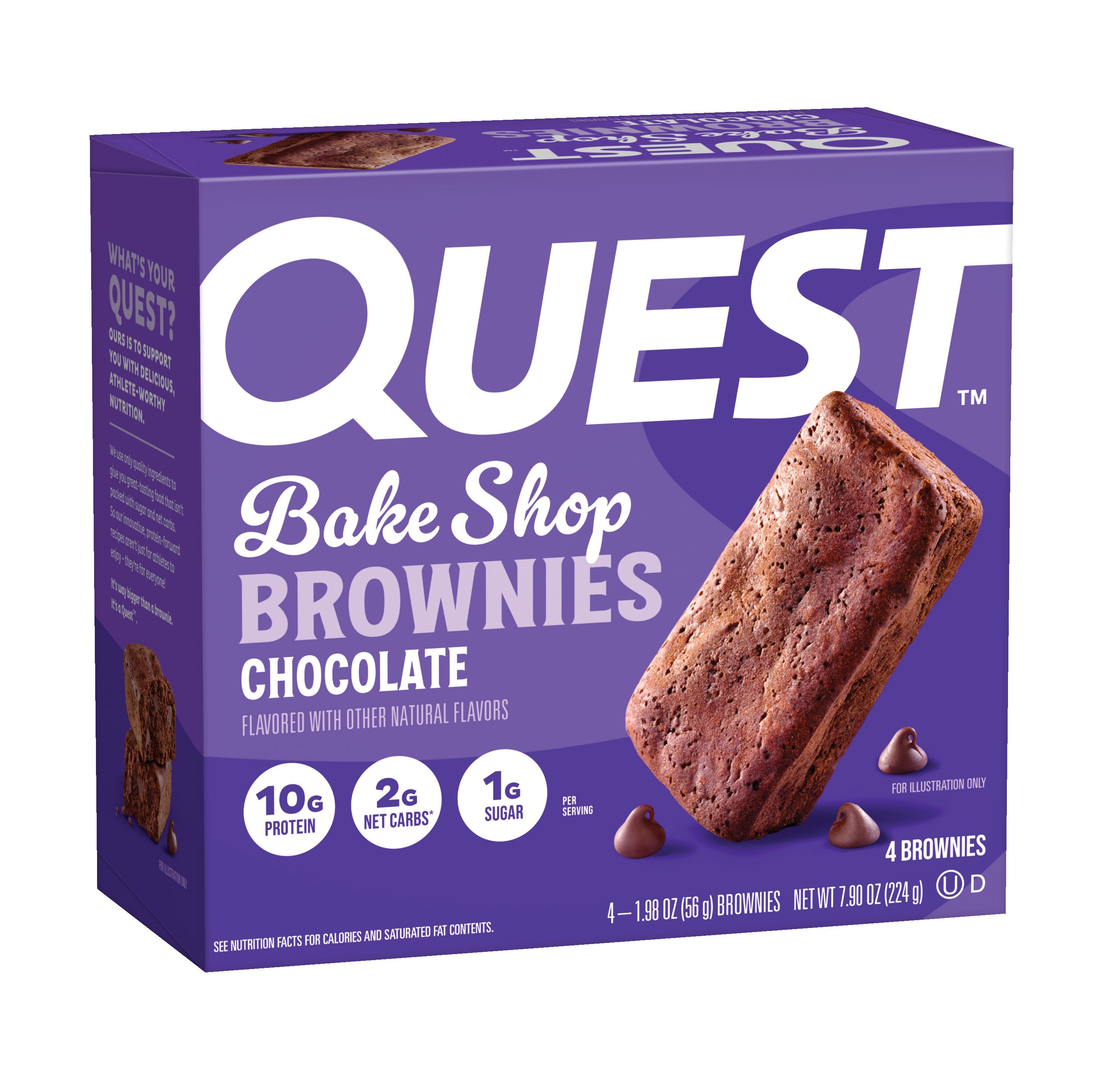 Quest Nutrition Bake Shop Brownies, 4 pack box - High-quality Protein by Quest Nutrition at BariatricPal Store