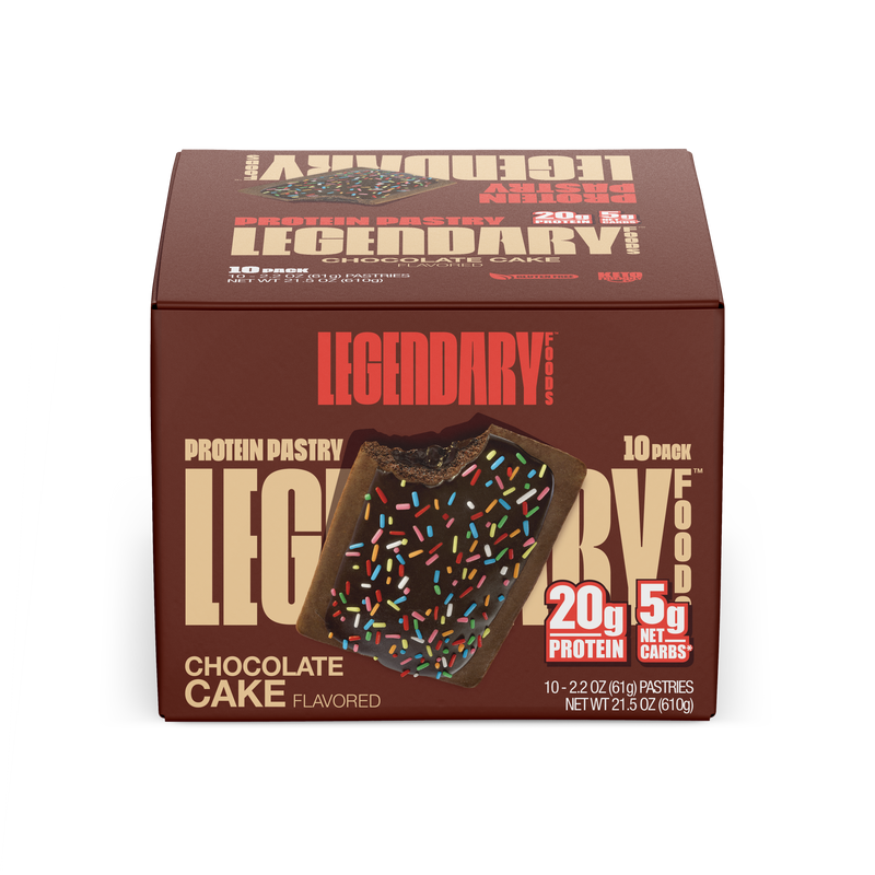 "Cake Style" Low-Carb Protein Pastry by Legendary Foods - Chocolate Cake