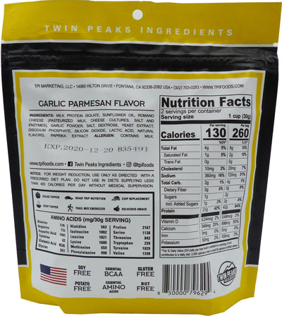 Twin Peaks Ingredients Protein Puffs - Garlic Parmesan