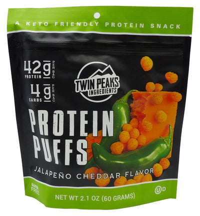 Twin Peaks Ingredients Protein Puffs - Jalapeño Cheddar