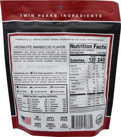 Twin Peaks Ingredients Protein Puffs - Mesquite BBQ
