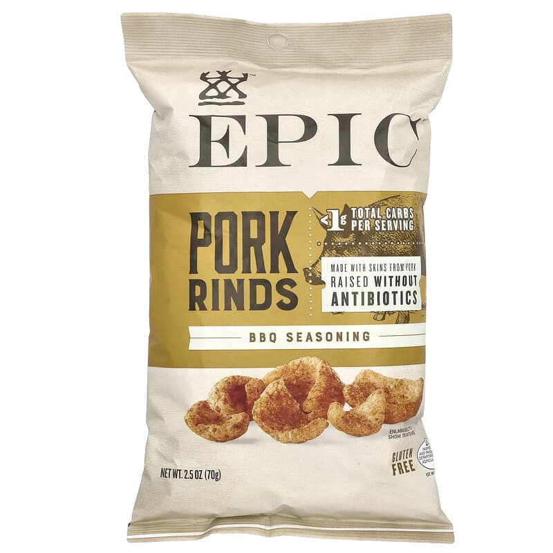 Epic Baked Pork Rinds - Texas BBQ 2.5oz