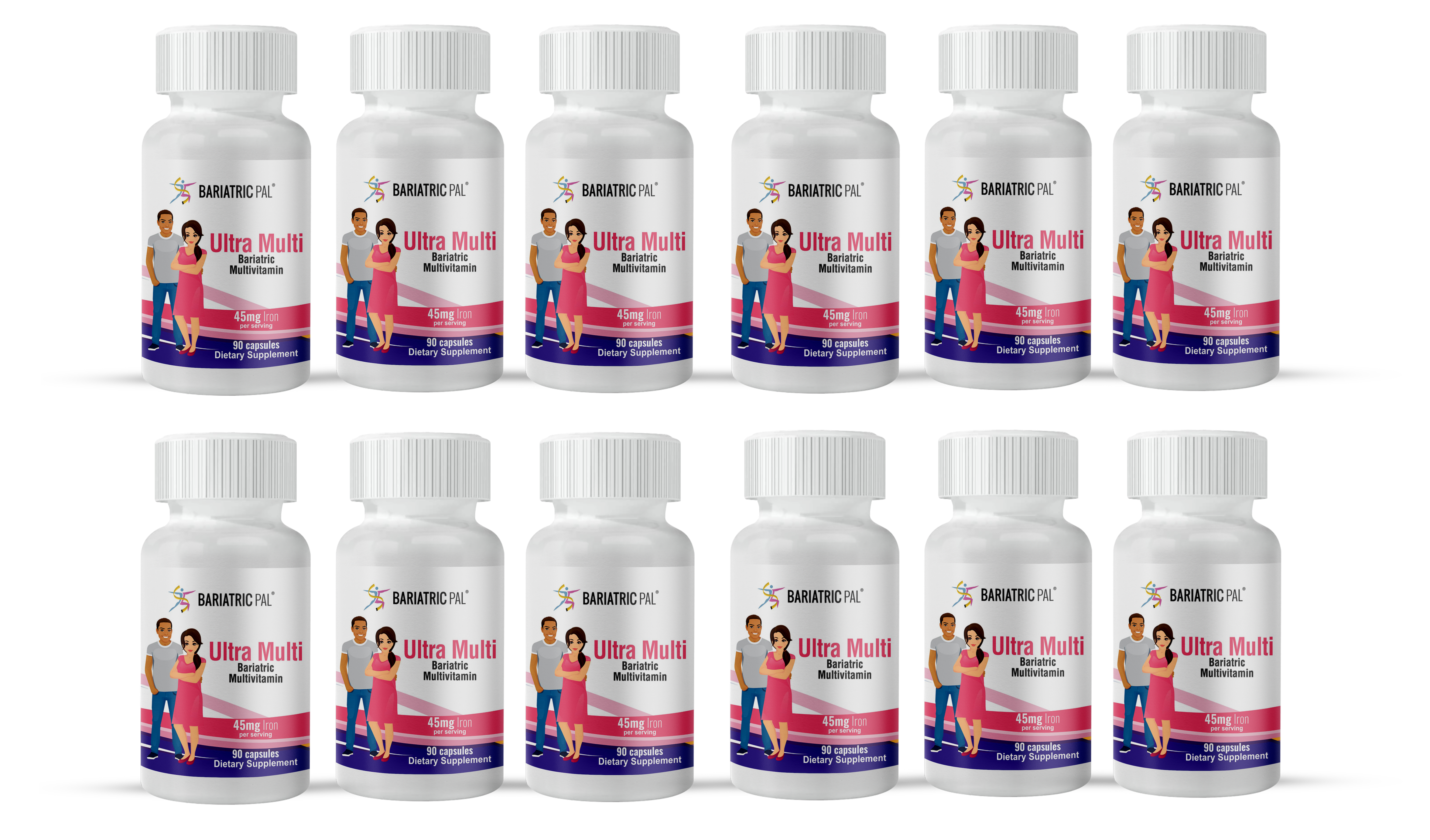 BariatricPal Ultra Multi - High-Potency Bariatric Multivitamin Capsules for Malabsorptive Surgeries