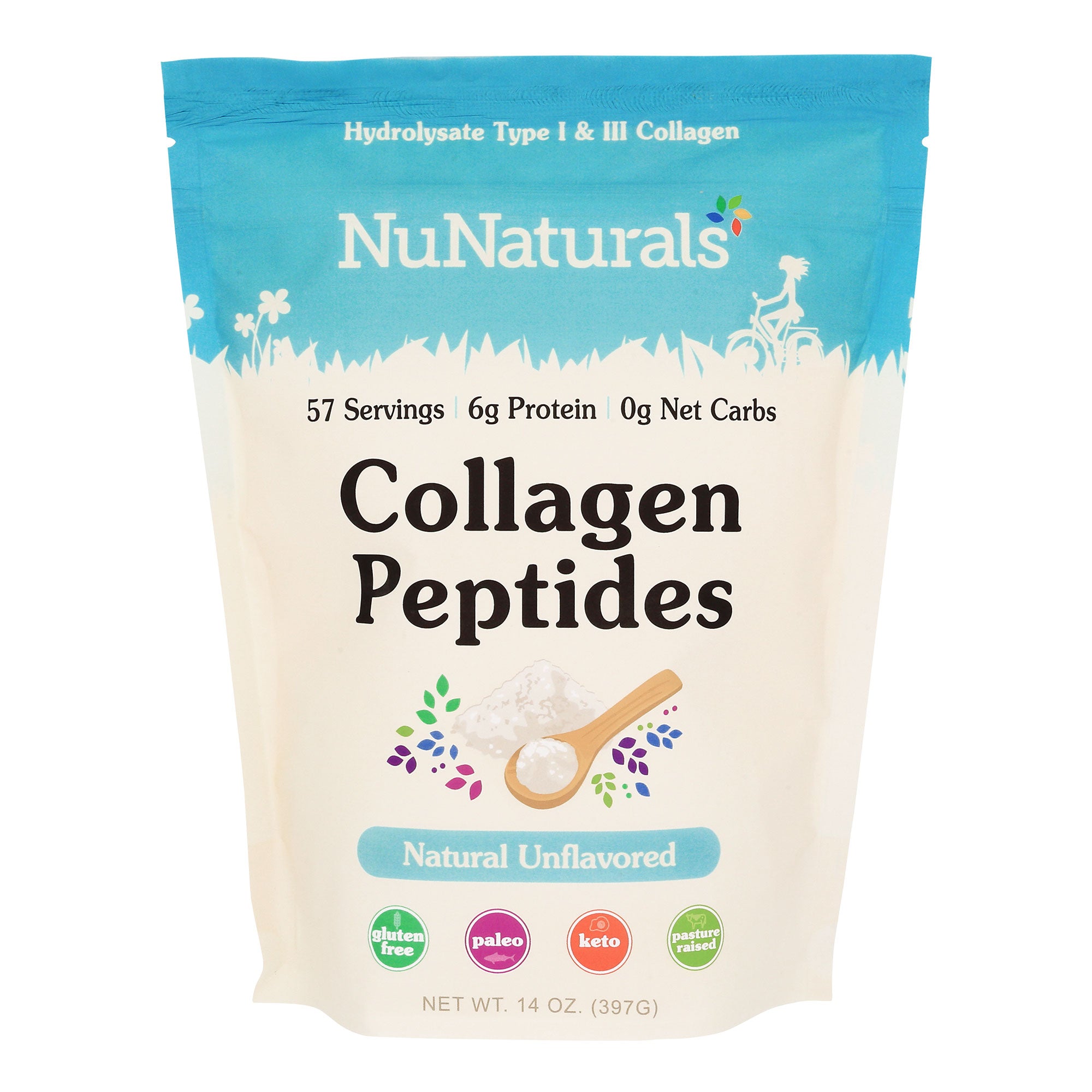 NuNaturals Collagen Peptides 14 oz