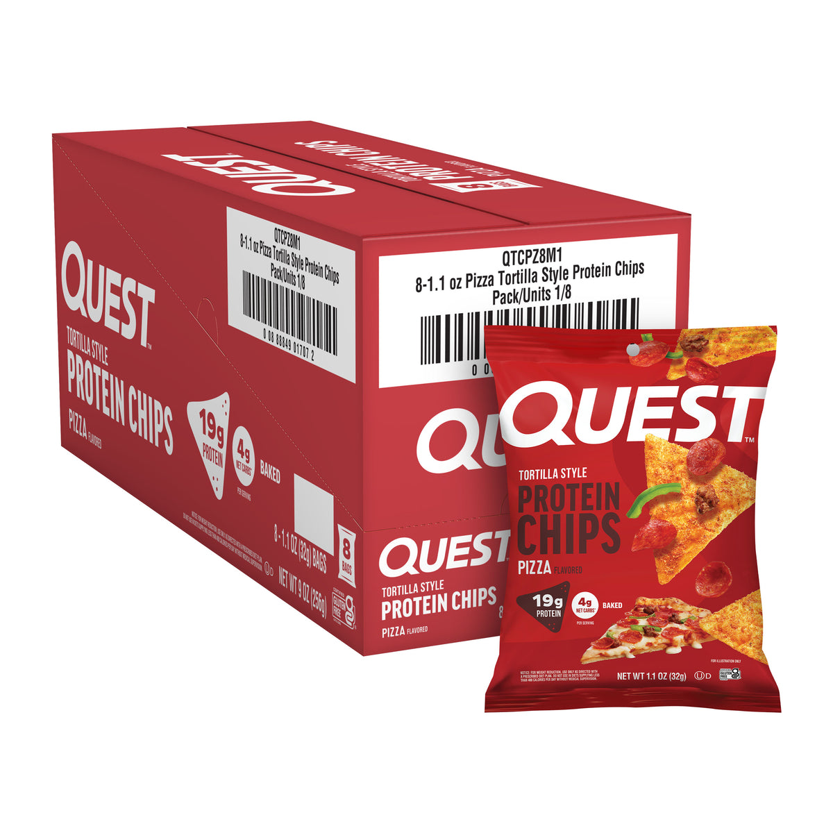 Quest Tortilla Style Protein Chips - Pizza