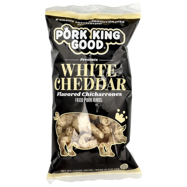 Pork King Good Pork Rinds - White Cheddar
