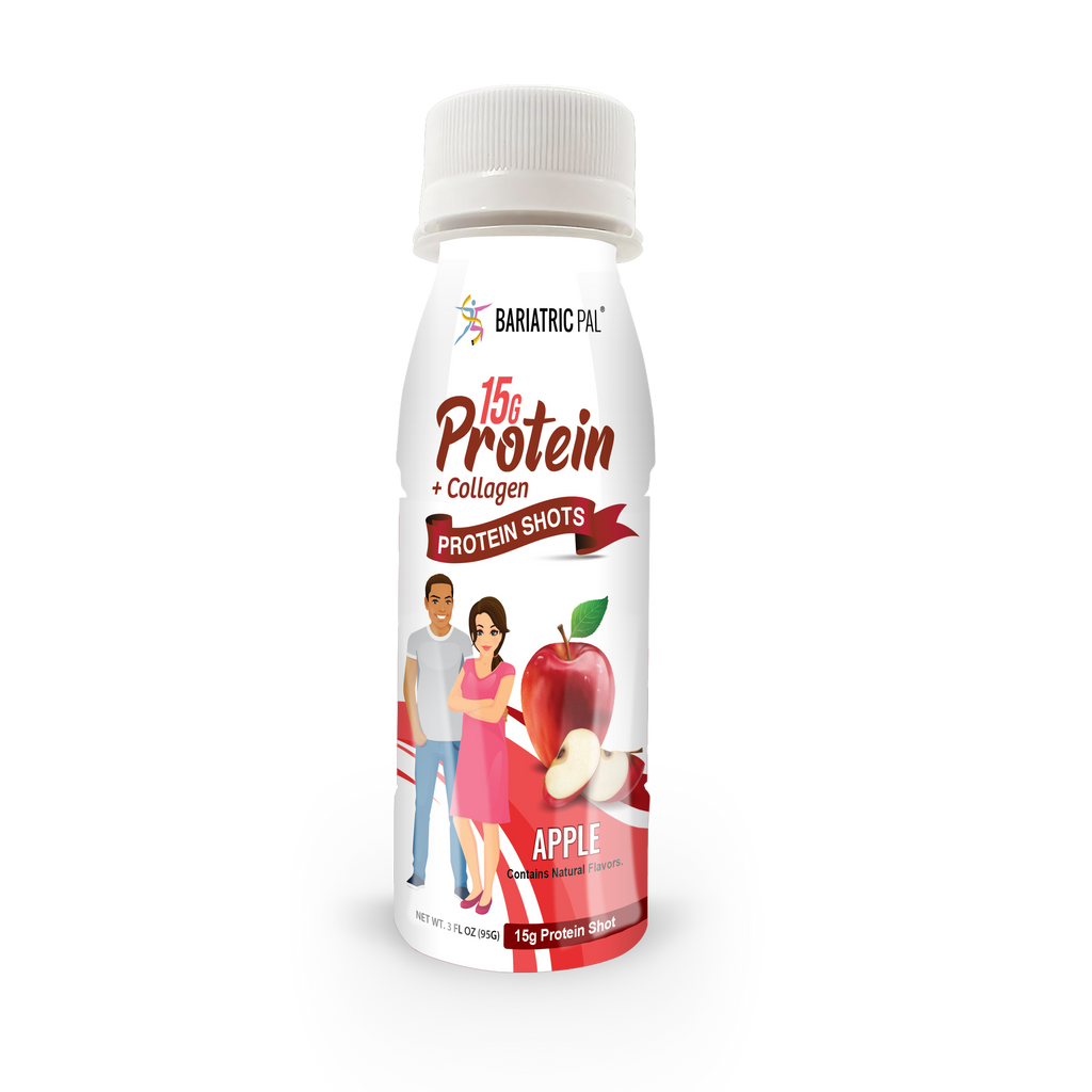 BariatricPal 15g Whey & Collagen Complete Protein Shots - Apple by