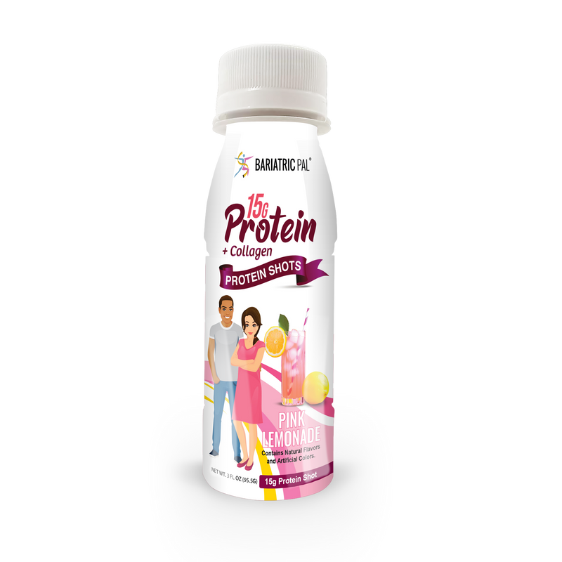BariatricPal 15g Whey & Collagen Complete Protein Shots - Pink Lemonade